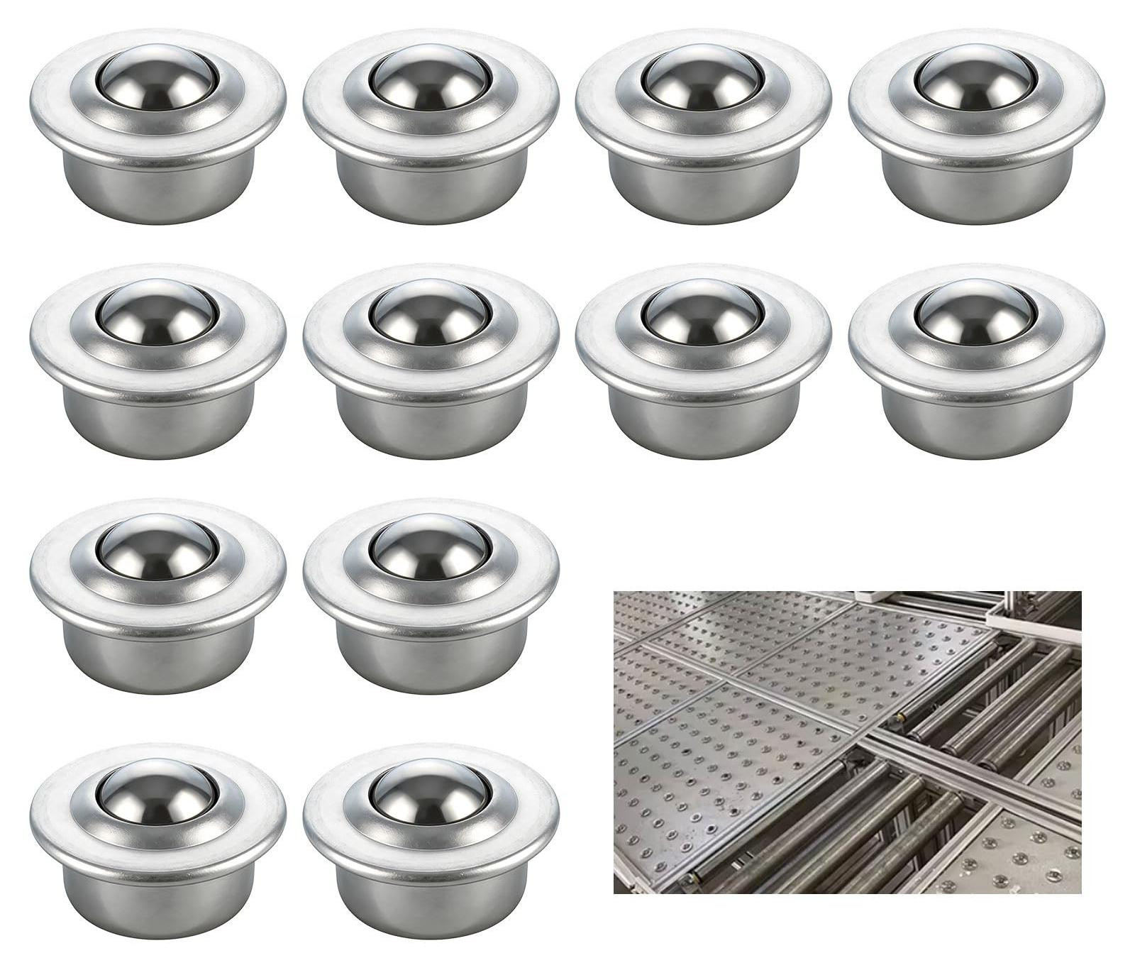 12 Stuks Carbon Stalen Ballen met 360 graden Rotatie