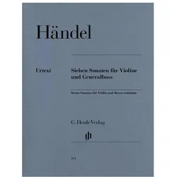7 Sonaten für Violine und Generalbass, Fachbücher von Georg Friedrich Händel, Stanley Sadie
