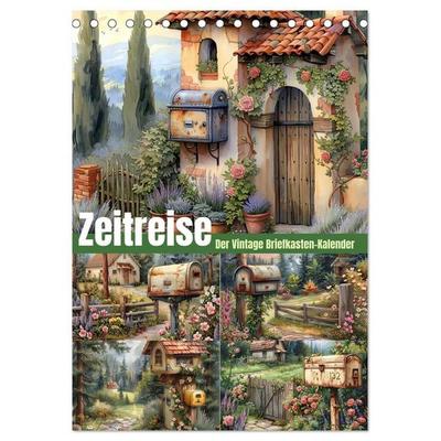 Zeitreise - Der vintage Briekasten Kalender (Tischkalender 2027 DIN A5 hoch), CALVENDO Monatskalender