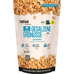 fairfood Erdnüsse geröstet & gesalzen bio 125g