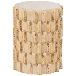 Beistelltisch Axu - Keramik Sand, Ø 35 cm