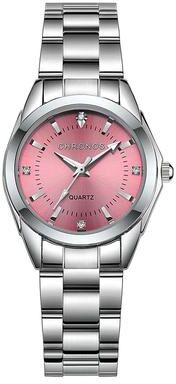 Fabled Fashion Studio Chronos Elegant Stainless Steel Womens Quartz Watch a