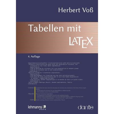 Tabellen mit LaTeX, Taschenbuch von Herbert Voss, Lehmanns Media, 978-3-96543-377-9