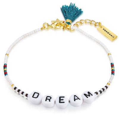 Perlenarmband YOKOAMII "Y14", weiß, Armbänder, Damen, Edelstahl, Perlenarmband, Armband