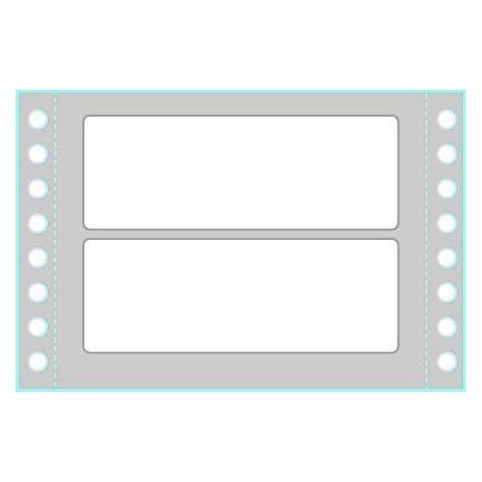 Tico TAB1-1003 Selbstklebeetikett Weiss Rechteck Permanent 4000 Stück (TAB1-1003)
