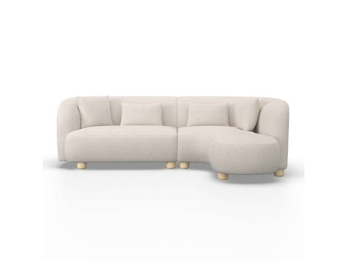 Wohnlandschaft Alba Creme Webstoff