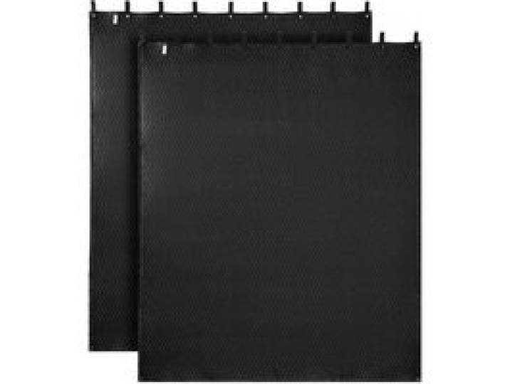 VEVOR Couverture Insonorisante 2438x2032 mm Rideaux Absorption Acoustique Studio 2 PCS, Tissu Tissé Polyester, Couverture à Œillet pour Réduire Réflexion Sonore, Isolation, Bloquer Lumière Bruit, Noir