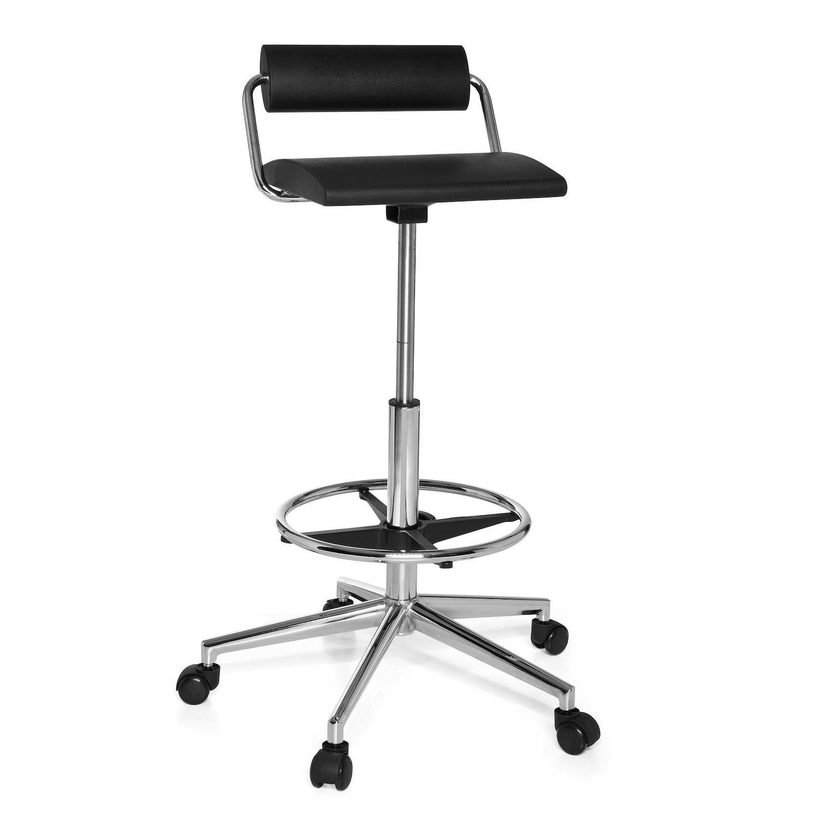 hjh OFFICE Drehhocker TOP WORK 28 Kunstleder ohne Armlehnen