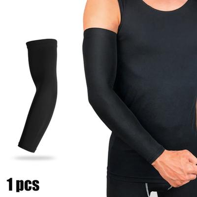 Useful Little Things Unisex Cooling Sports Arm Sleeve And UV Protection Sunscreen Band 1pc Black xl