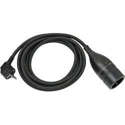 Brennenstuhl 1161830010 Stromkabel Schwarz 3 m Netzstecker Typ E+F Netzstecker Typ F