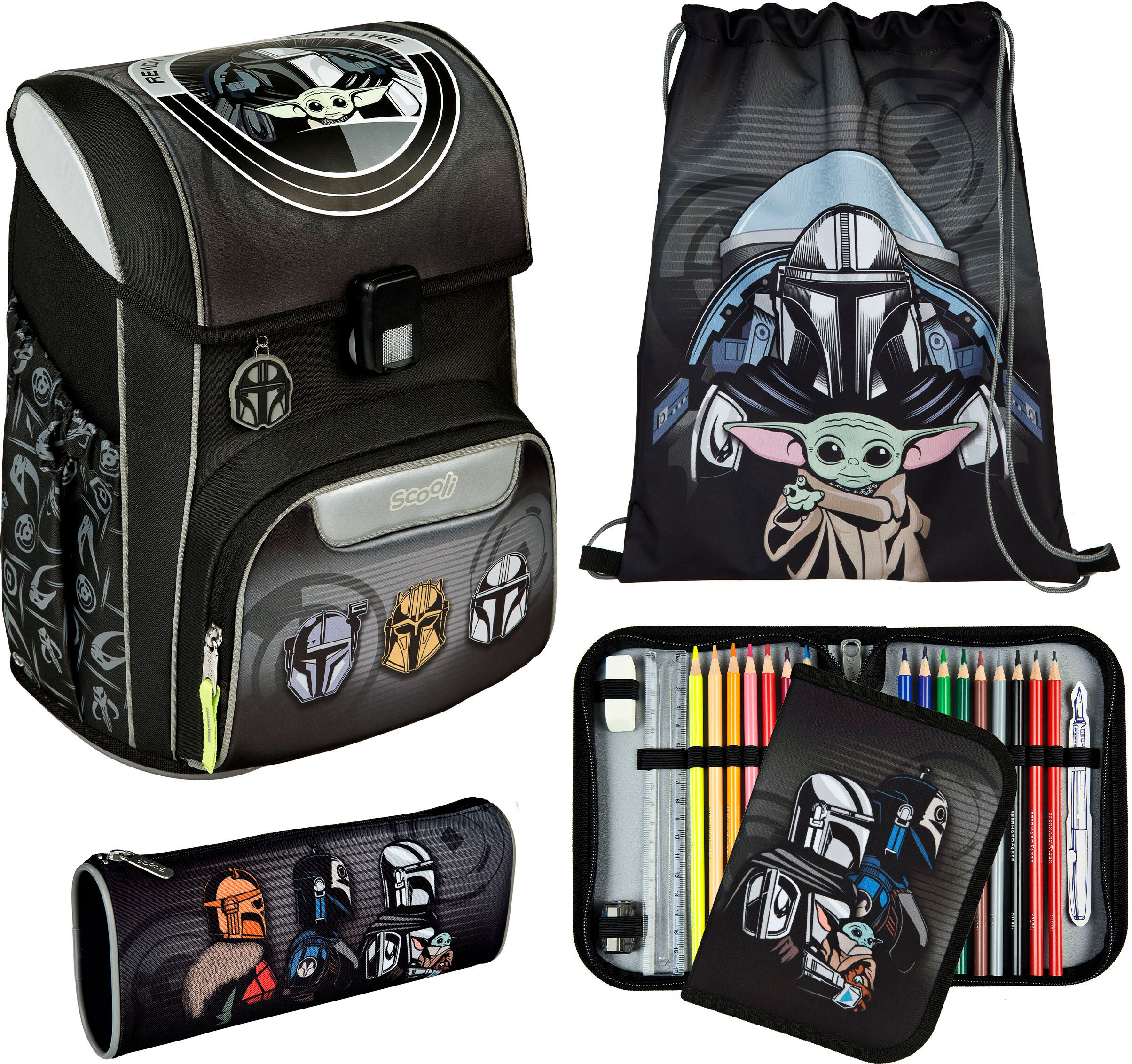 Scooli "Easy Start" Reflektoren star wars B/H/T: 29,5cm x 36,5cm x 29cm