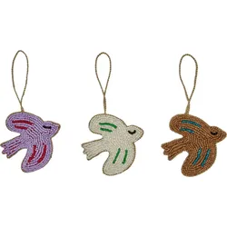 OYOY Weihnachtsanhänger Vögel, farbig, 3 St.