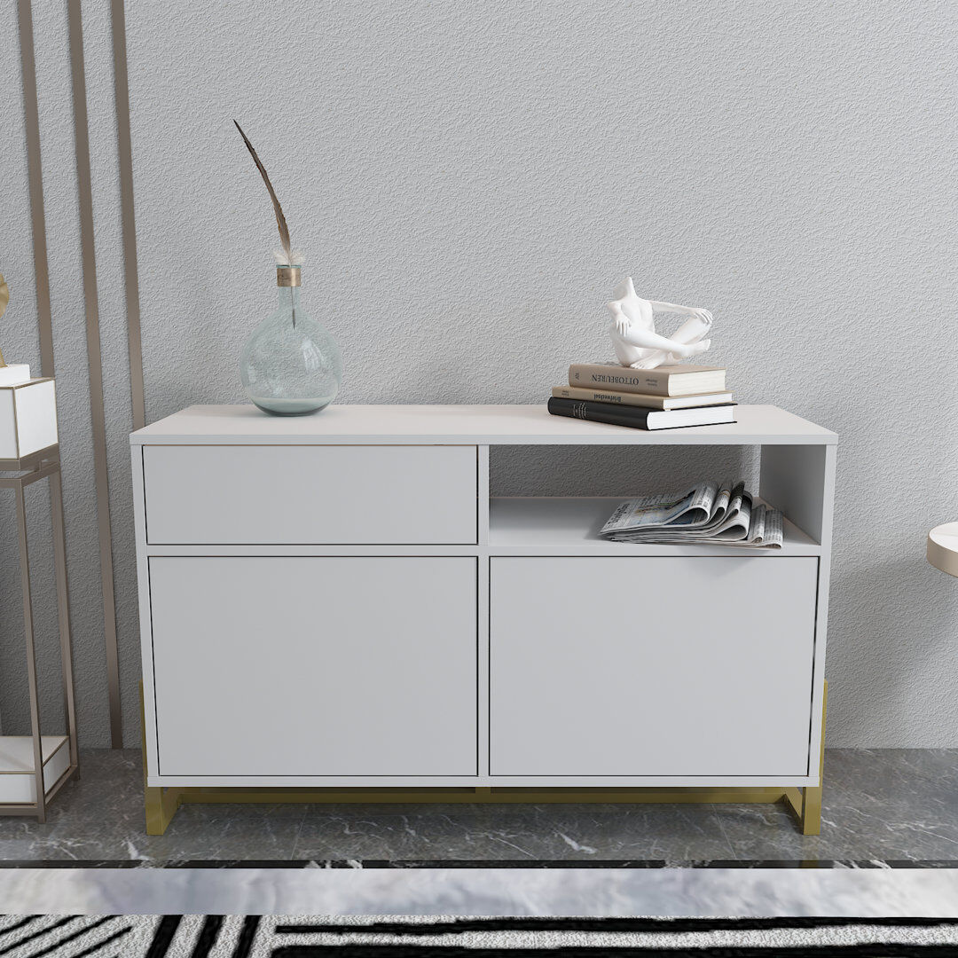 Fairmont Park Nenzel 120cm W Sideboard White 78.4cm H X 120cm W X 45cm D