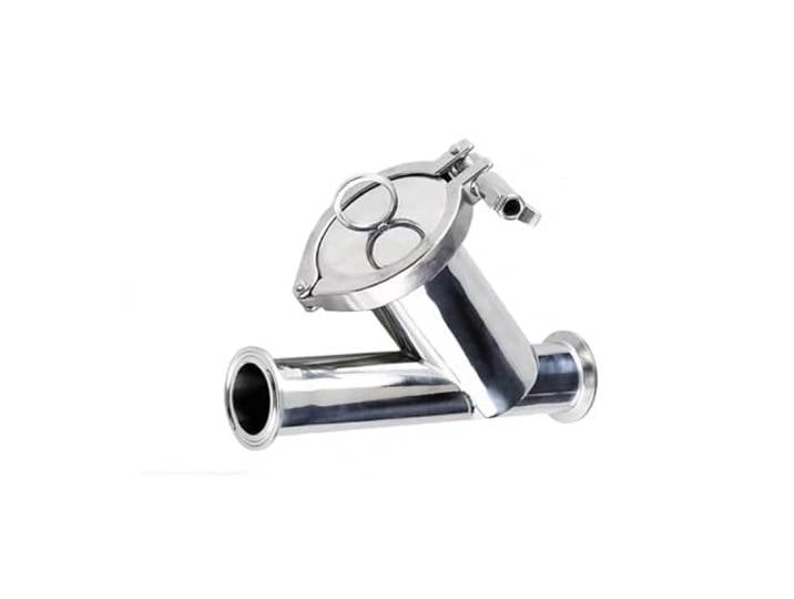 Tri Clamp Inline Y Siebfilter Edelstahl 304 mit Schelle 1-1/2 Tri Clamp 50.5MM Inline-Y-Sieb 100 Mesh Edelstahl 304 0-1.6MPa