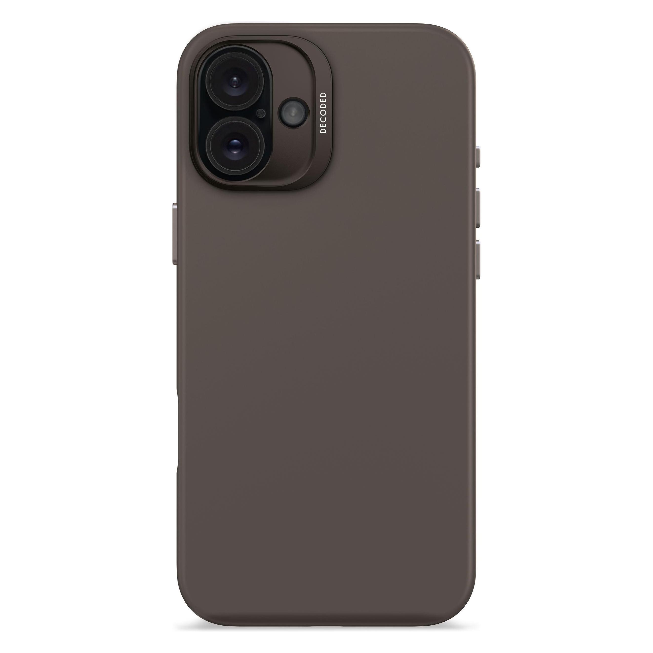 Decoded AntiMicrobial Silicone Backcover iPhone 16 Plus Black (Apple iPhone 16 Plus) (D25IPO16PLBCS9PM)