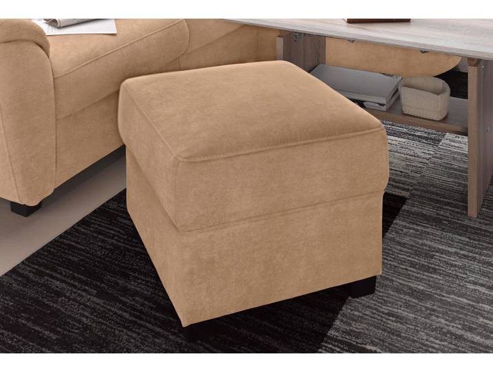 Polsterhocker SIT & MORE Pandora , braun (macchiato), B:58cm H:45cm T:58cm, Luxus-Microfaser ALTARA NUBUCK (100% Polyester);Luxus-Microfaser (100% Polyester);Luxus-Microfaser (100% Polyester), Hocker, Polsterhocker