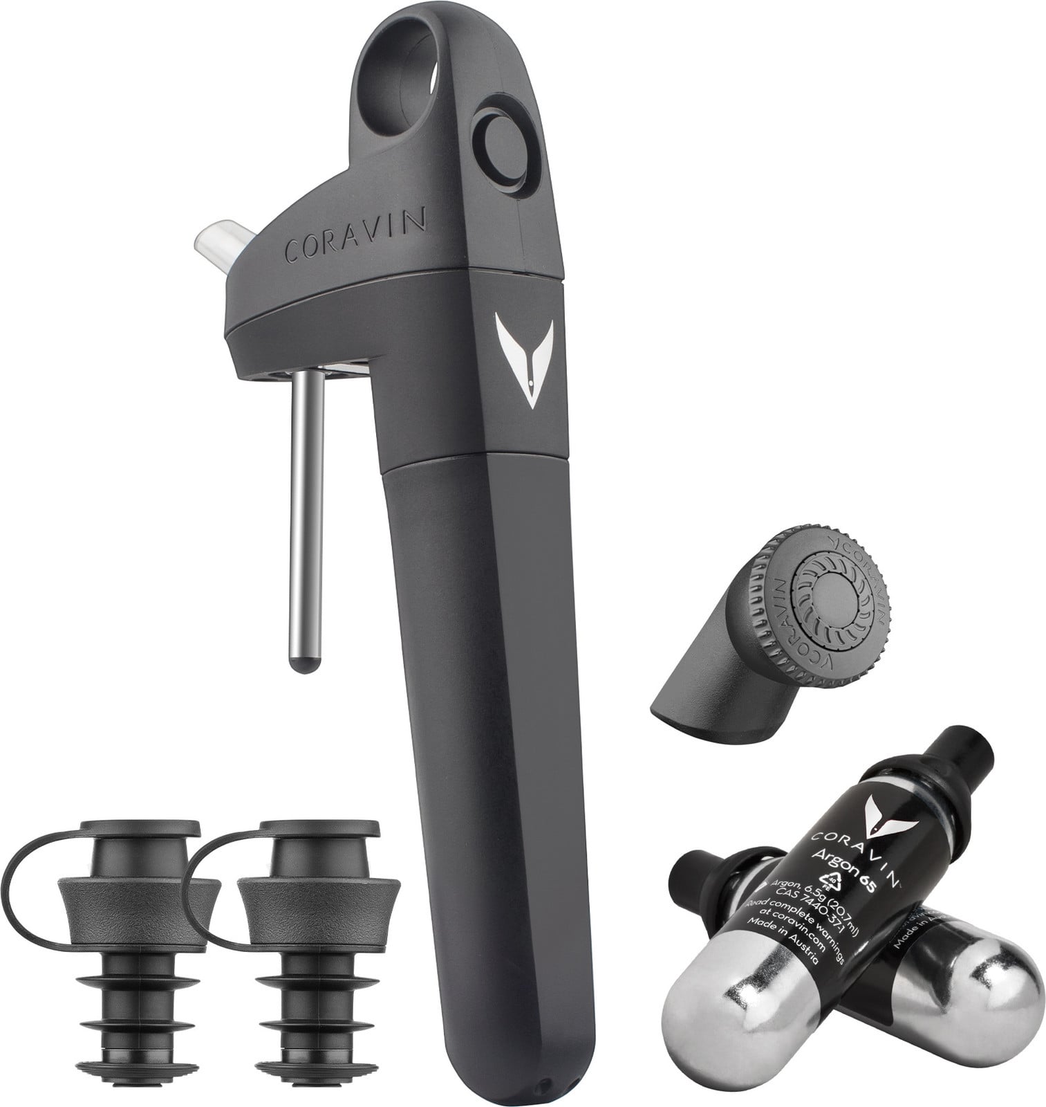 Coravin Pivot Plus wijnbehoudsysteem, zwart