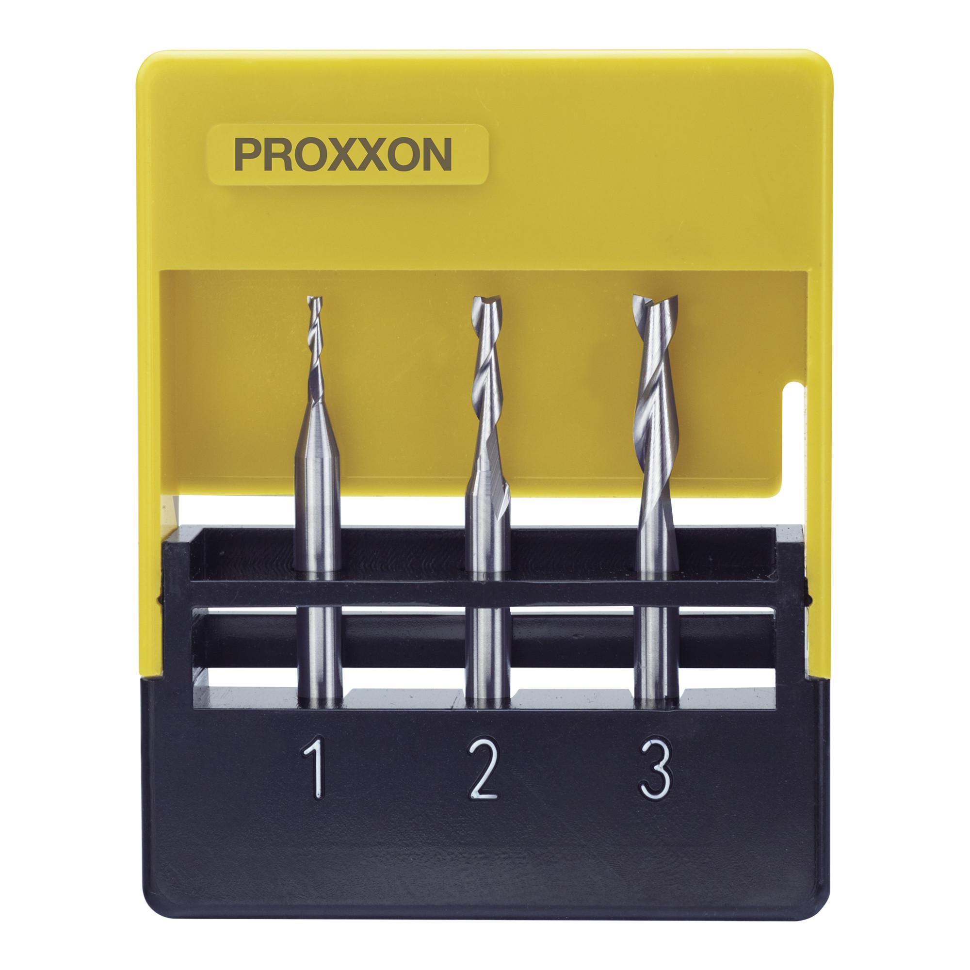 Proxxon Vollhartmetall-Schaftfräsersatz, 3tlg. (1 - 2 - 3 mm) (27116)