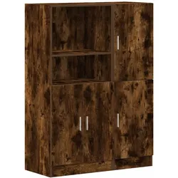vidaXL 2-tlg. Küchenschrank-Set Räuchereiche Holzwerkstoff