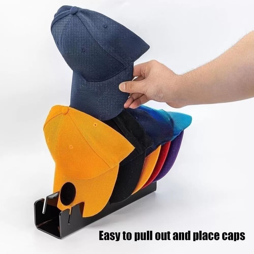 INF Baseballkappen-Organizer, 2er-Pack Schwarz