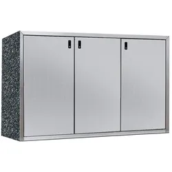 Paul Wolff Mülltonnenbox SILENT 123-Perlmutt Schwarz-Weißaluminium-Edelstahl