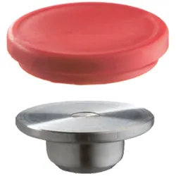 Bessey Wechselbare Druckplatte aus Qualitätsstahl mit Schutzkappe, 4 Stück - 3101183
