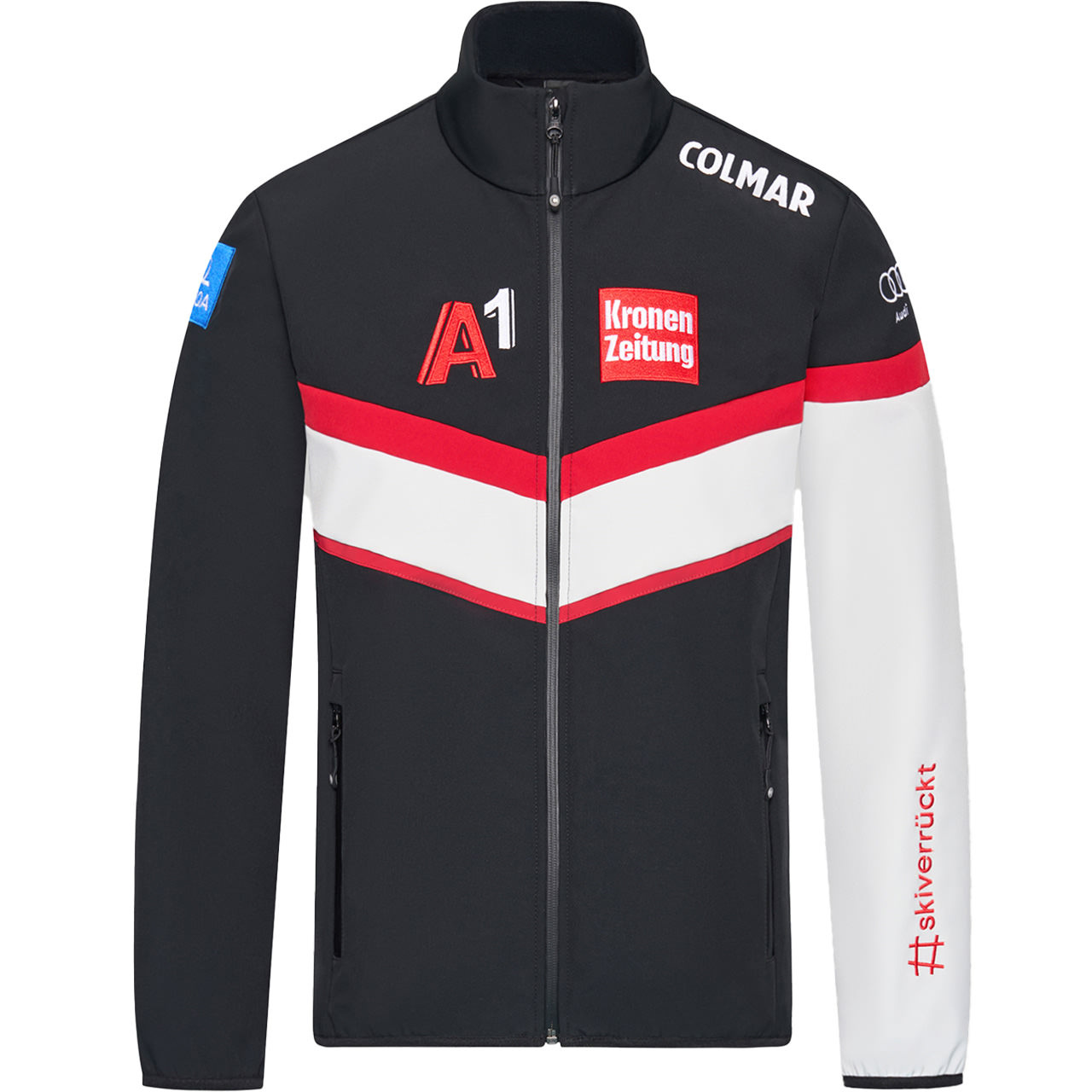 Colmar Herren Softshelljacke TEAM AUSTRIA black/indian red - L