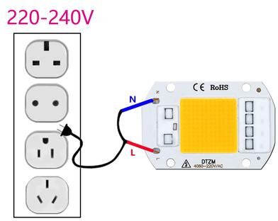 Uplifted Goods Industrial High Power LED COB Matrix Series warm White 10w 2.36 X 1.57 In