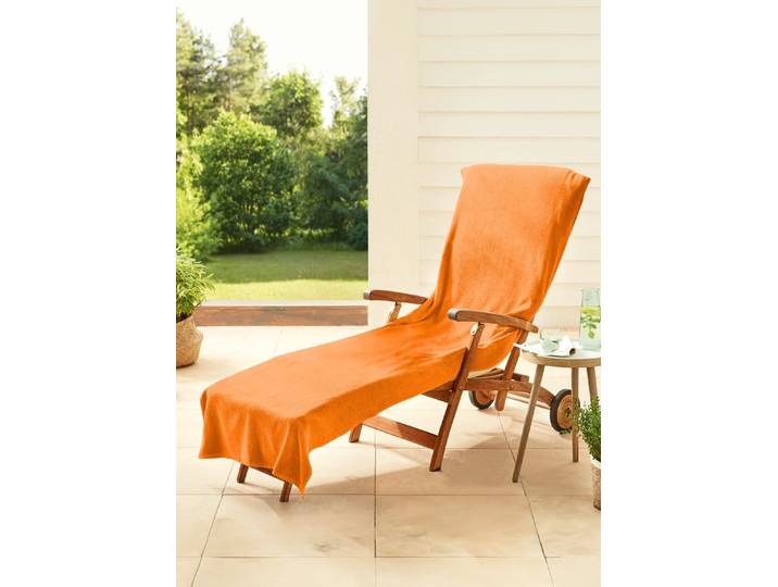 Dyckhoff-Schonbezüge aus Frottee, Orange, Größe 301 (für Liegen, ca. 70x200 cm)