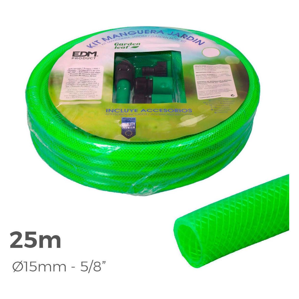 EDM Schlauch 74062 PVC Ø 15 mm (25 m) (5 Stück) (25 m, 15 mm) (45339946)