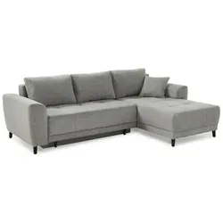 Ecksofa mit Funktion Joni Stoff Grau