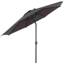 Siena Garden L30537 Mittelstockschirm Isa anthrazit Ø300cm, 8 Streben