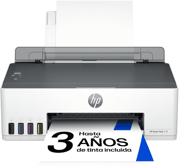 Impresora tinta - HP Smart Tank 210, Inalámbrico, Color, Wi-Fi, Blanco