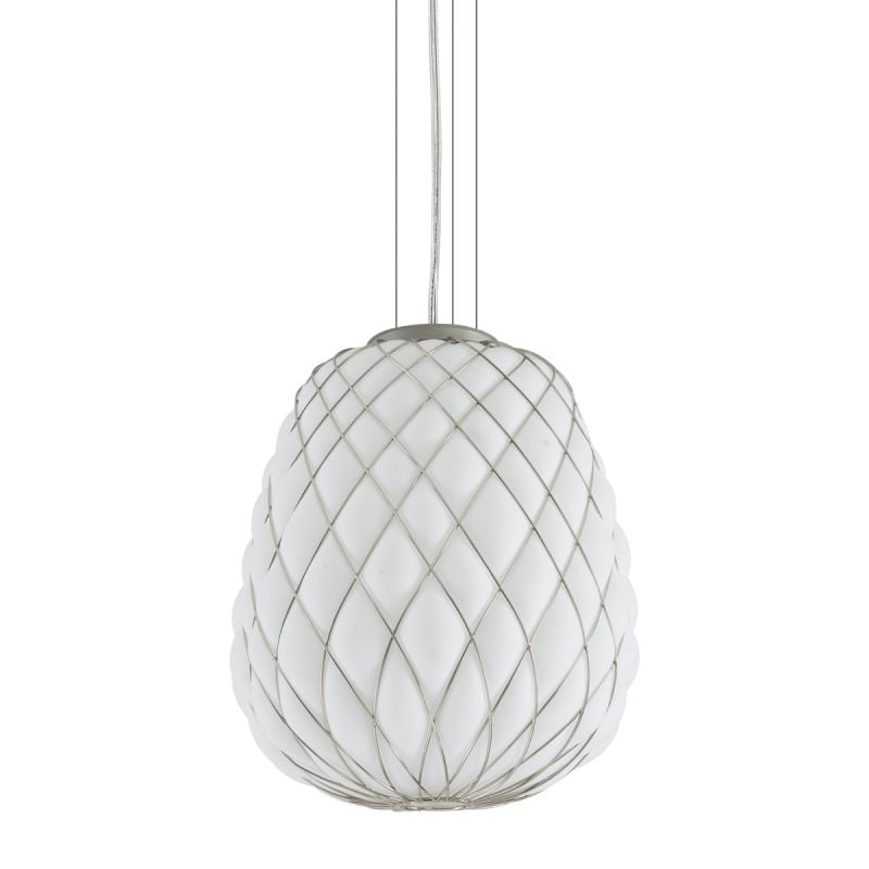 Fontana Arte Pinecone 50 Pendelleuchte (transparent / chrom) transparent / chrom F433990550TCNE