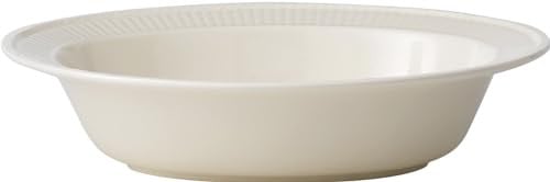 Wedgwood Edme klassieke ovale groenteschaal van wit porselein, 27 cm