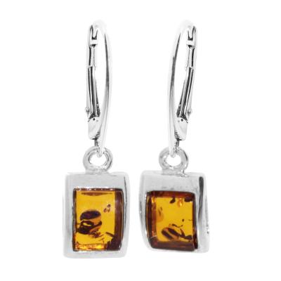 Paar Ohrhänger OSTSEE-SCHMUCK "Ostsee-Schmuck Ohrhänger Astrid 9x6 Ohrhänger Astrid 9x6", weiß, Ohrringe, Damen, 31 x 9mm, Silber 925 (Sterlingsilber)