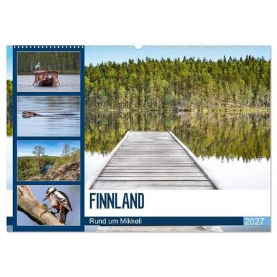 Finnland, Rund um Mikkeli (Wandkalender 2027 DIN A2 quer), CALVENDO Monatskalender