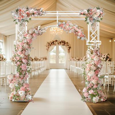 FATIVO Large Heavy Duty Wedding Arch Stand Archway Celebration Ceremony Metal Backdrop Stand
