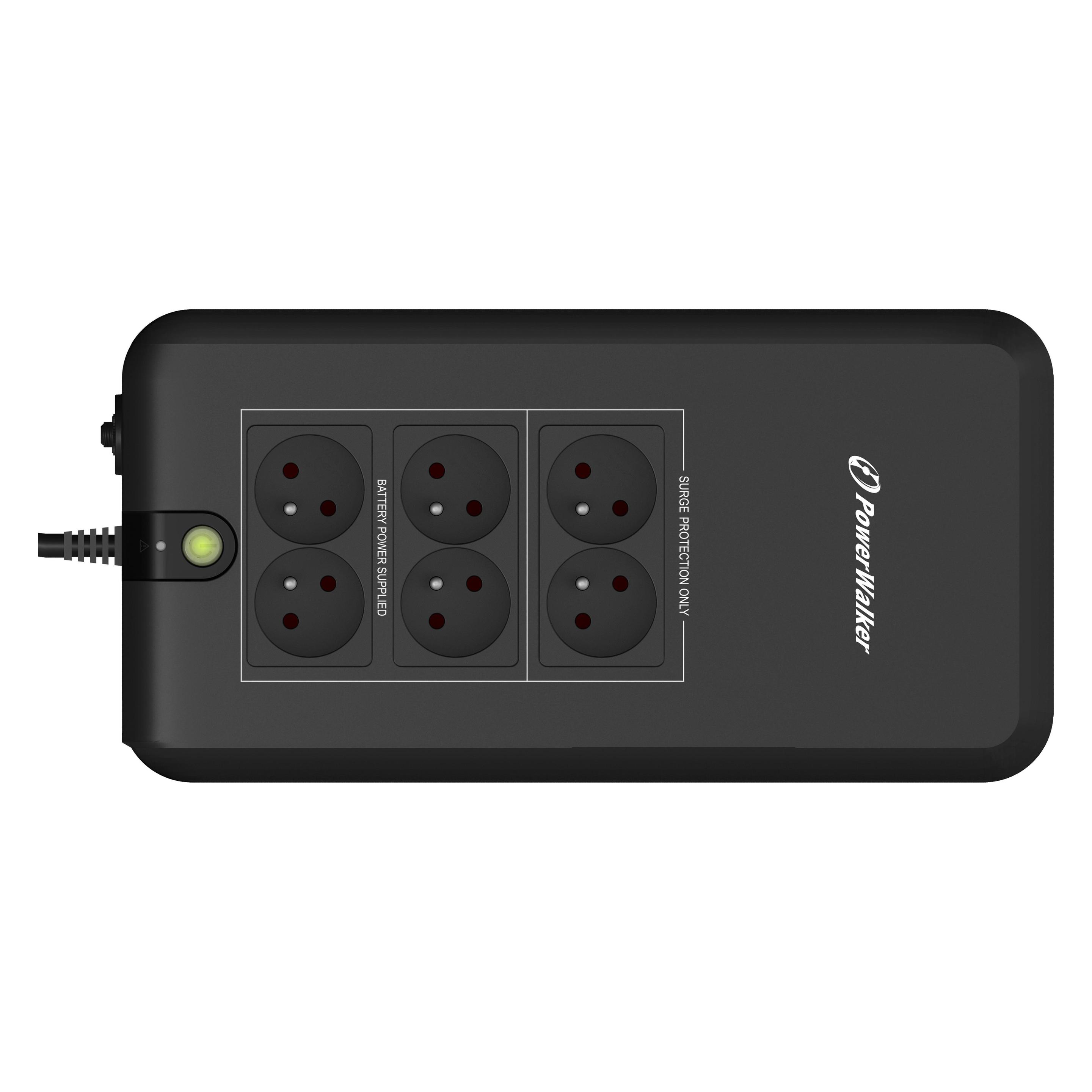 Powerwalker VFD 800 APFC FR - Standby (Offline) - 800 VA - 420 W - Sine - 170 V - 280 V (800 VA, 420 W) (10120413)