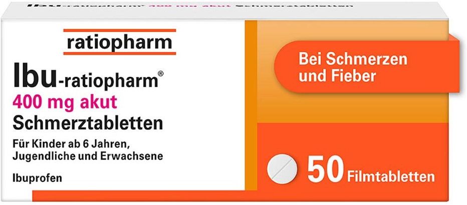 IBU-Ratiopharm IBU ratiopharm 400 akut Schmerztabletten 50stk