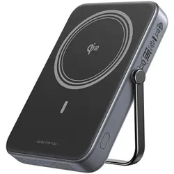 Ugreen Magnetic Power bank UNO PB764 10000mAh Grey (10000 mAh, 20 W), Powerbank, Violett, Grau