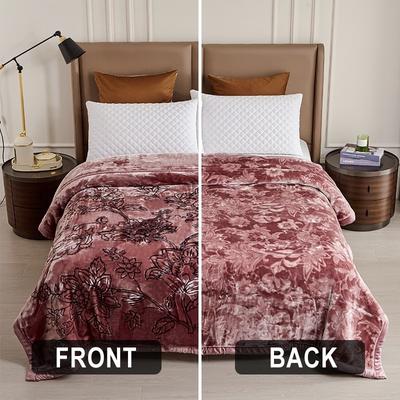 JML Luxury Heavy Thick Plush Blanket 2 Ply A&B Disign For Winter