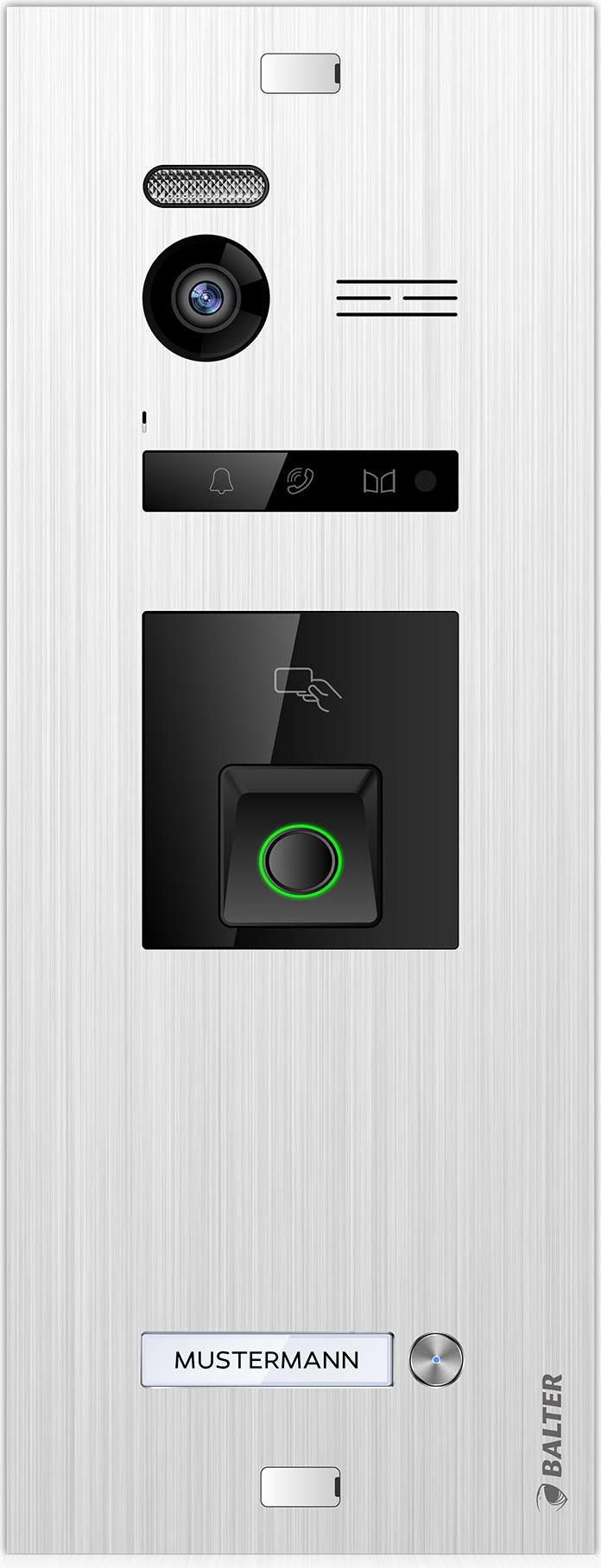 Balter Evo HD Fingerprint Türstation 1 Familienhaus Silber