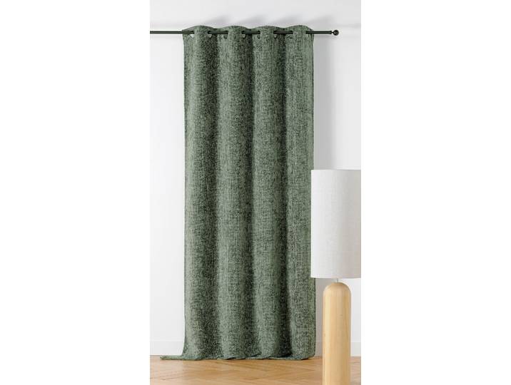 Rideau d'ameublement vert kaki 135x250cm