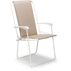 Klappstuhl CHIEMSEE in Weiß, Beige, faltbar