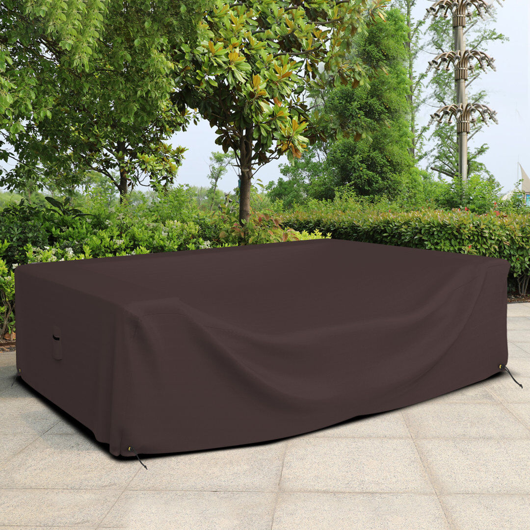 Blue Elephant Outdoor Sectional Sofa Cover Coffee 71.1cm H x 188cm W x 188cm D