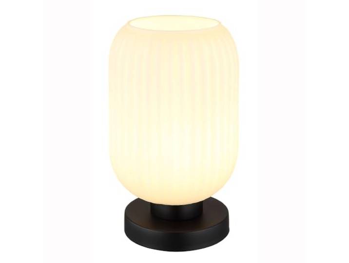 Globo Tischlampe Nachttischleuchte Leselampe Wohnzimmerlampe Glas Leseleuchte H 24 cm