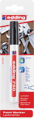 Edding 750 Paint Marker 4-750-1-4001 Lackmarker Schwarz 2 mm, 4 mm