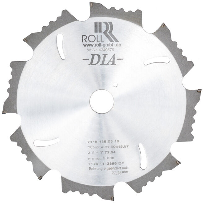 Lame de scie en diamant en rouleau 180mmx22,23mm pour scie à parquet ; Roll (4340575)