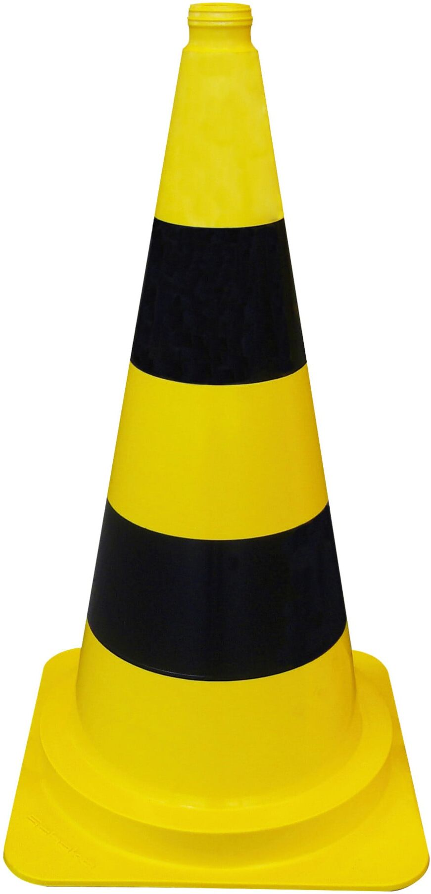 Schake Leitkegel tagesleuchtend, gelb / schwarz, Höhe: 750 mm (3L750G)
